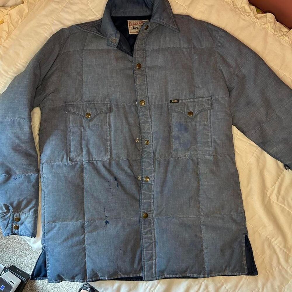 Lee Men's Blue and Navy Jacket